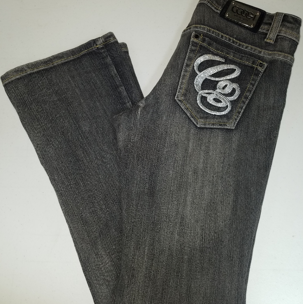 Coogi women's pants embellished gray size 8